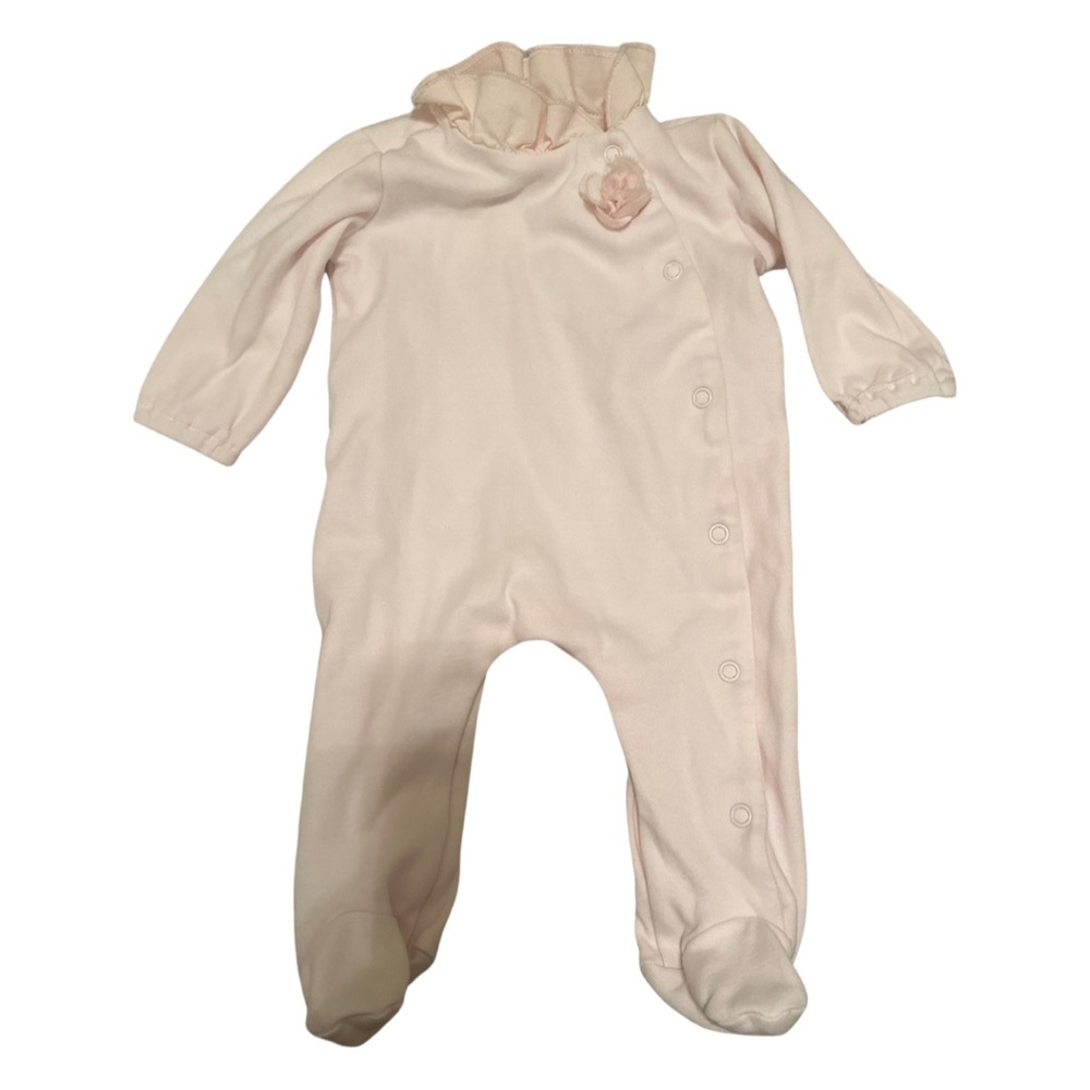 Baby pink onsie with rose detail